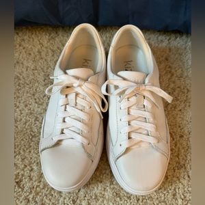 Kizik Vegas White Leather Sneakers Size 7 Hands Free Cute